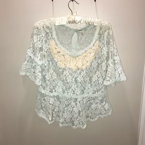 Free People lace top
